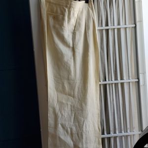 Womens Wide Leg Linen Pants